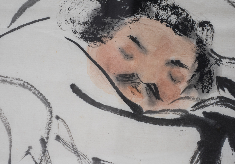 Hand-Painted Chinese Scroll