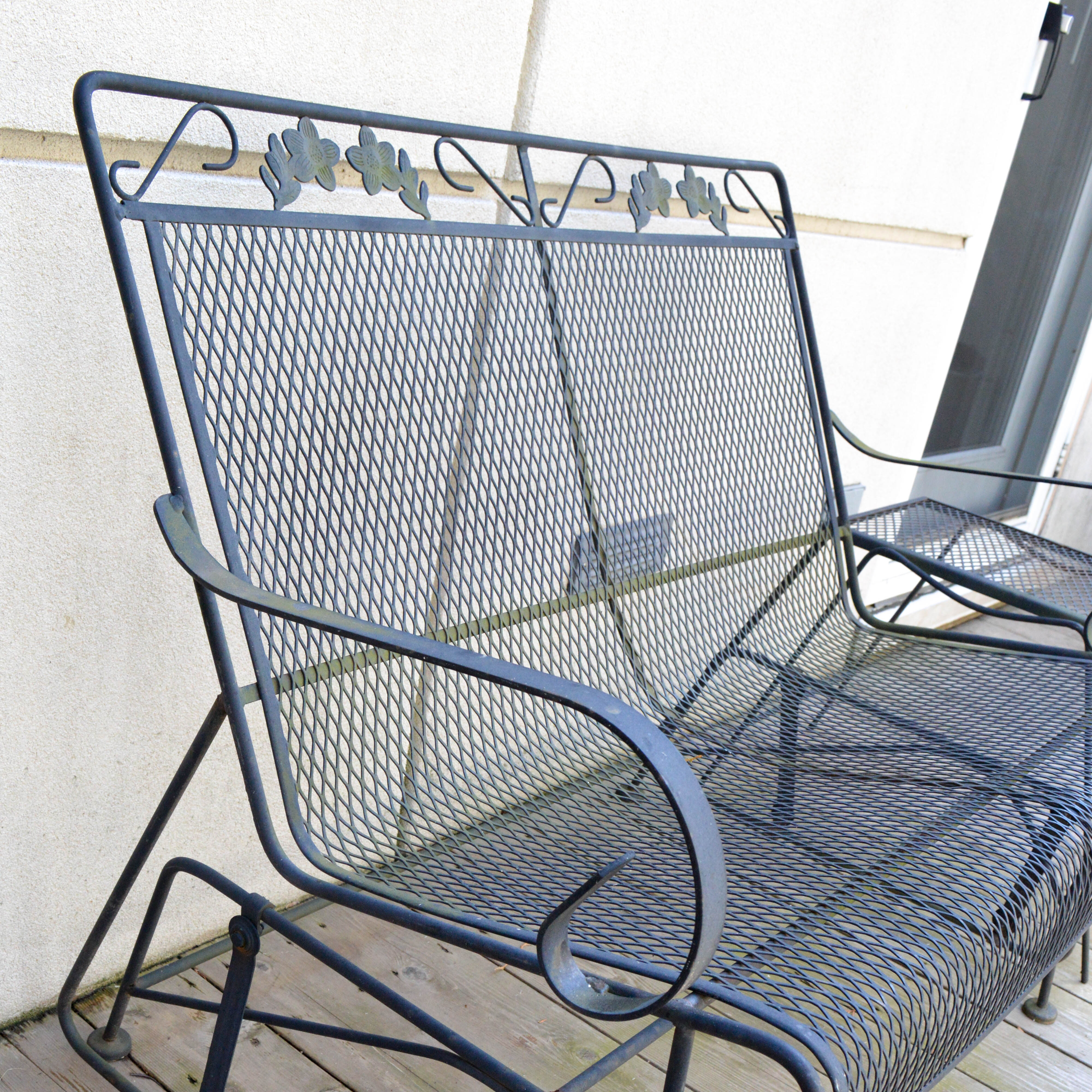 Patio Rocker with Side Table