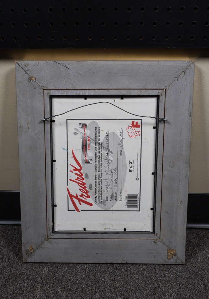 Signed Oil Painting "Croquet at Cylburn Arboretum"