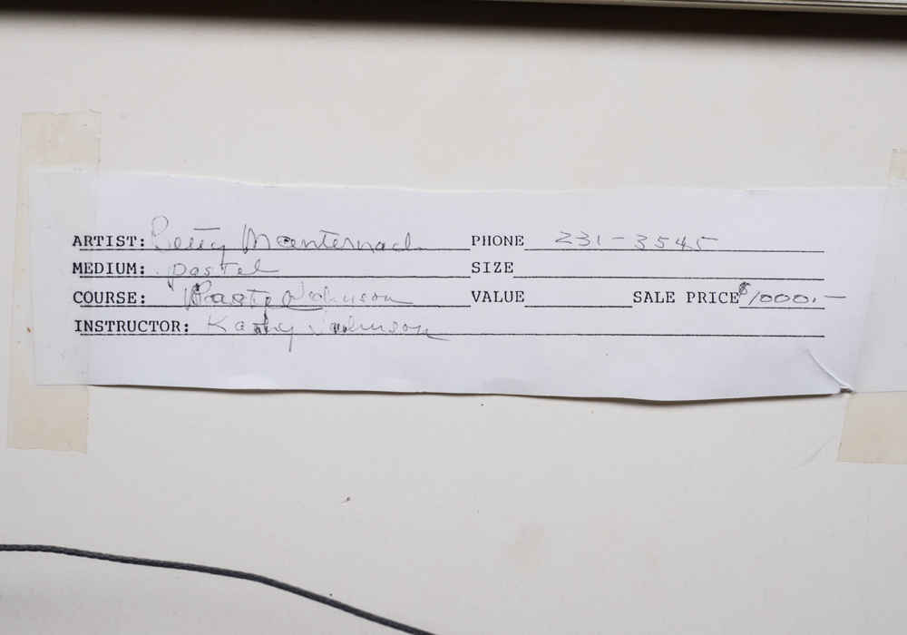 Betty Manternach Still Life Pastel Drawing