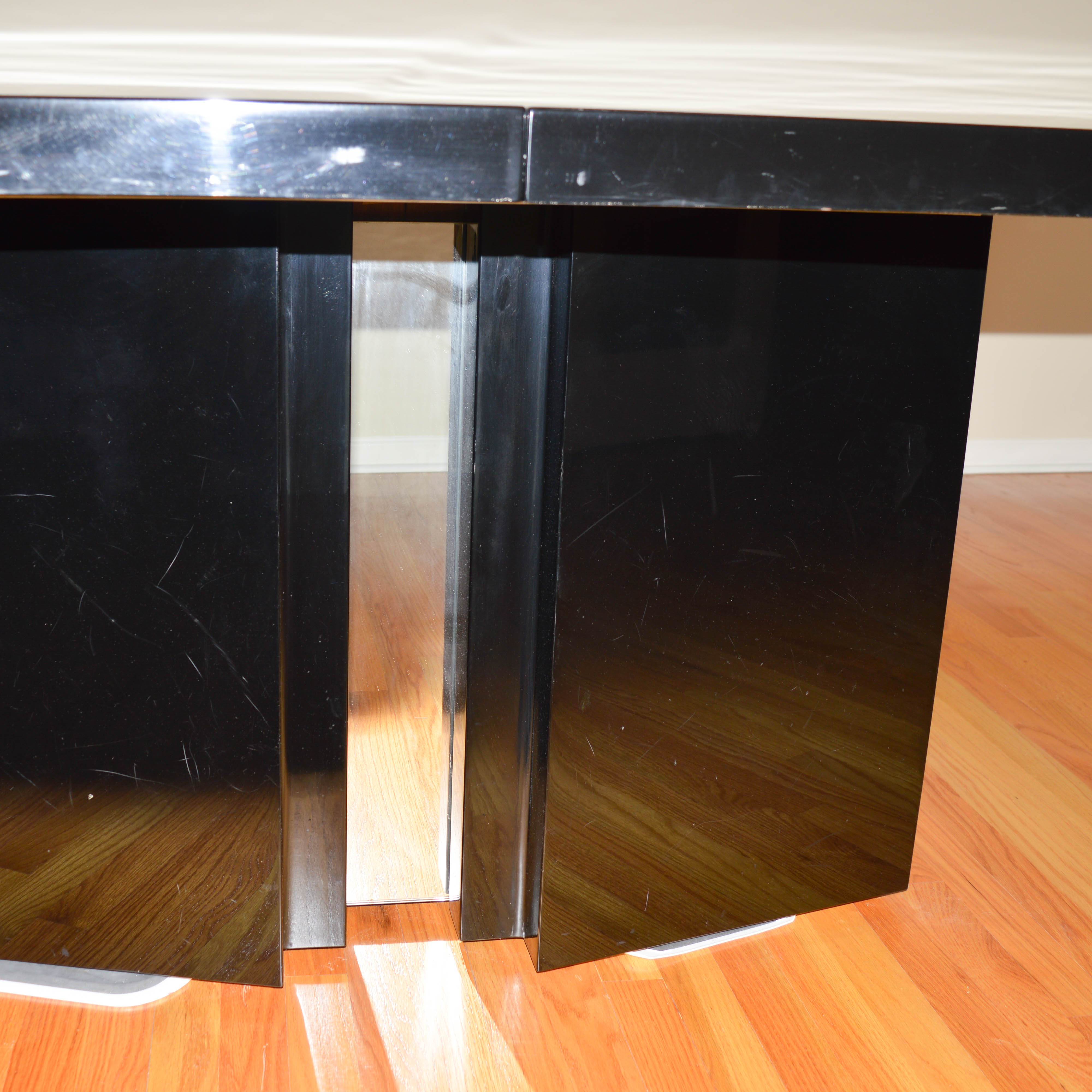 Roche Bobois Black Lacquer Dining Table