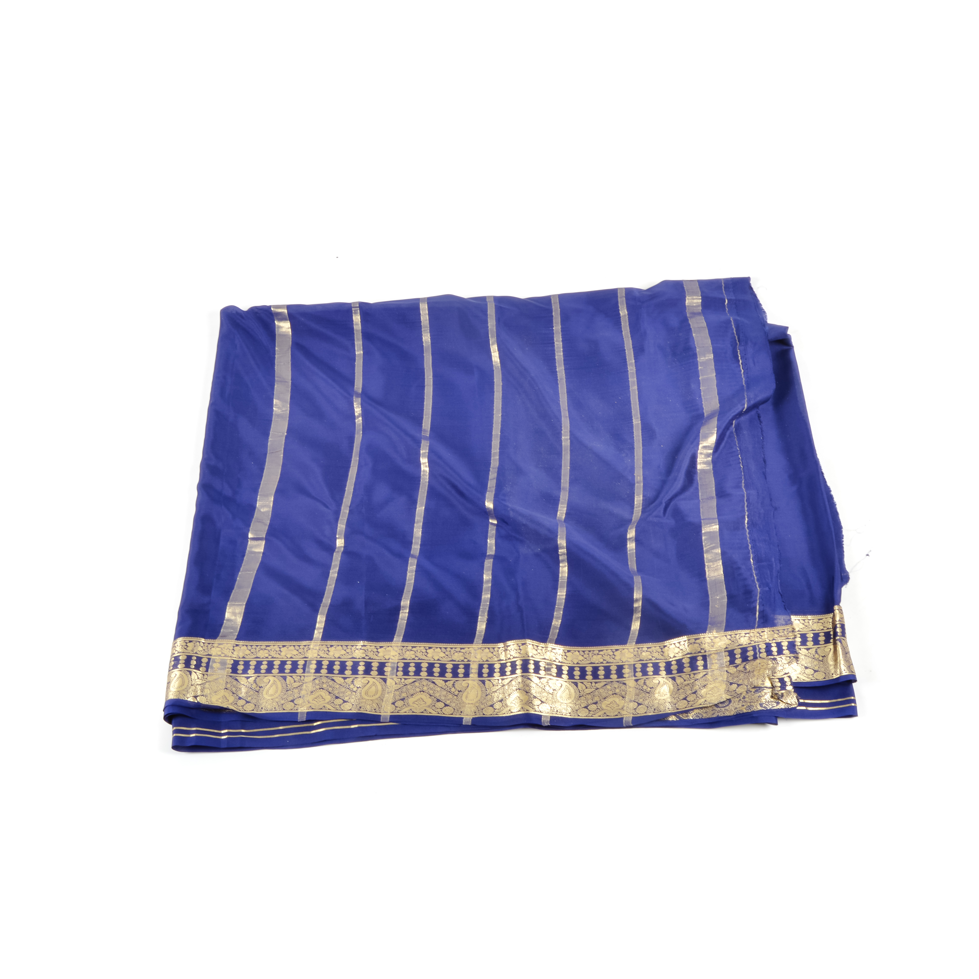 Blue Sari with Fez