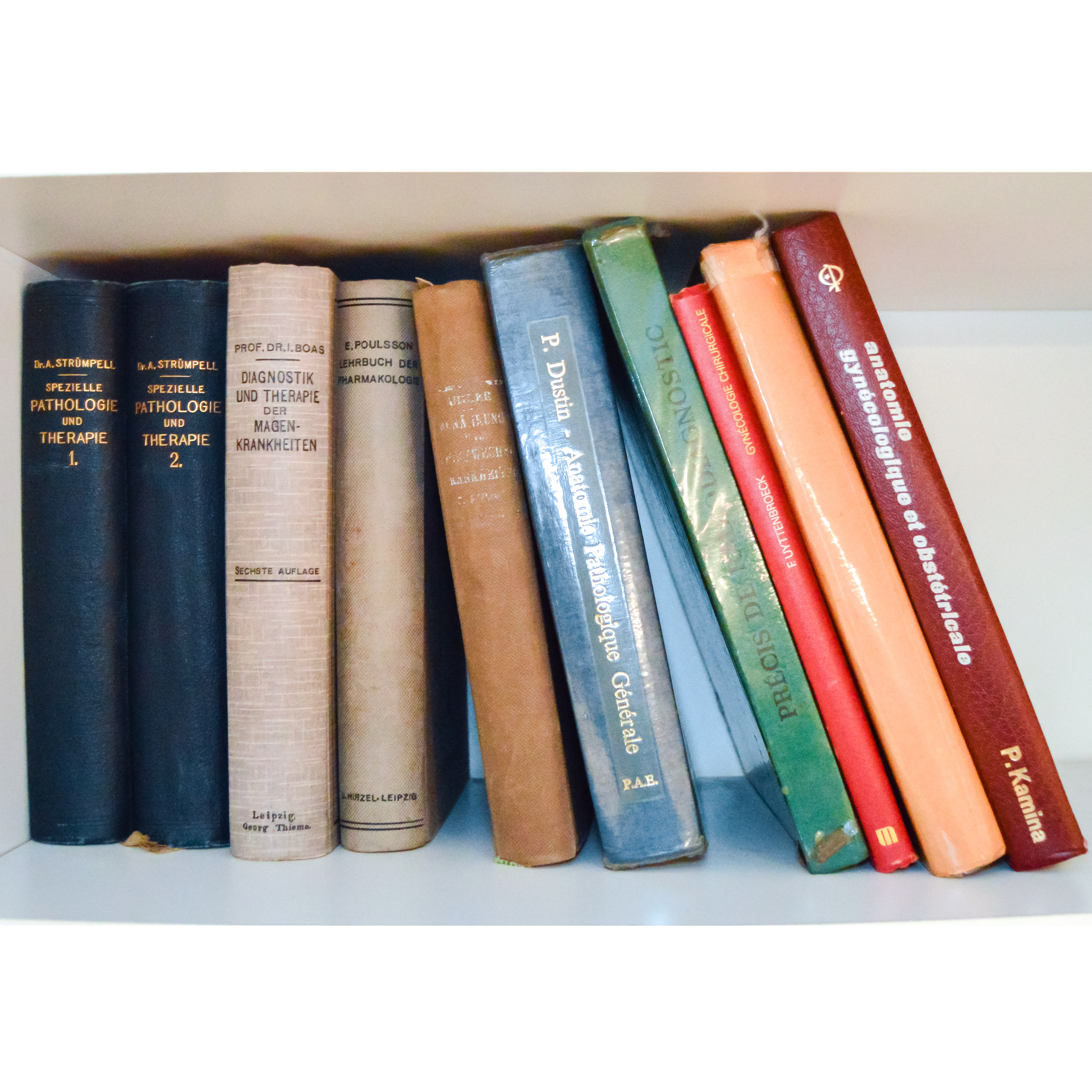 Assortment of Medical Books in French and German
