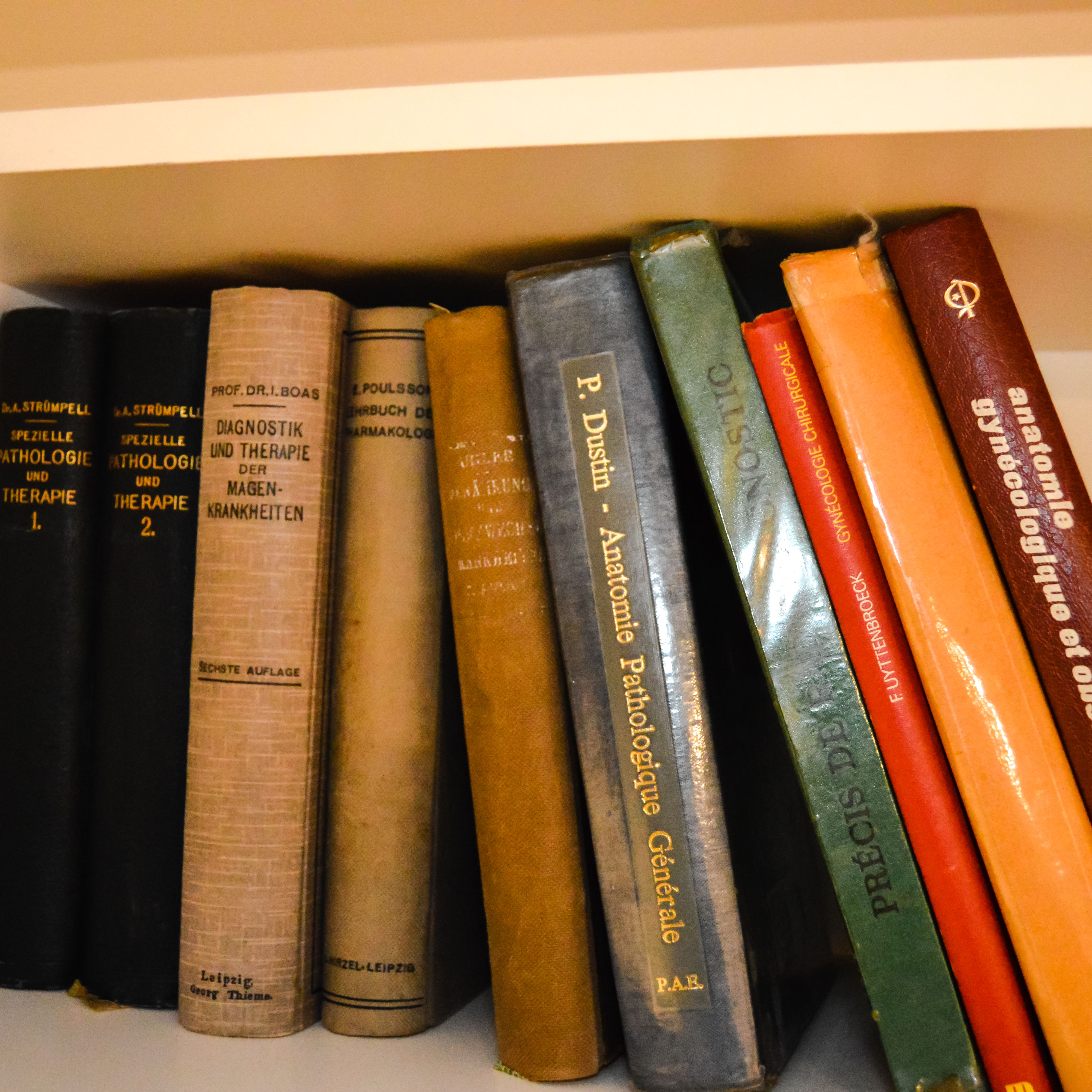 Assortment of Medical Books in French and German