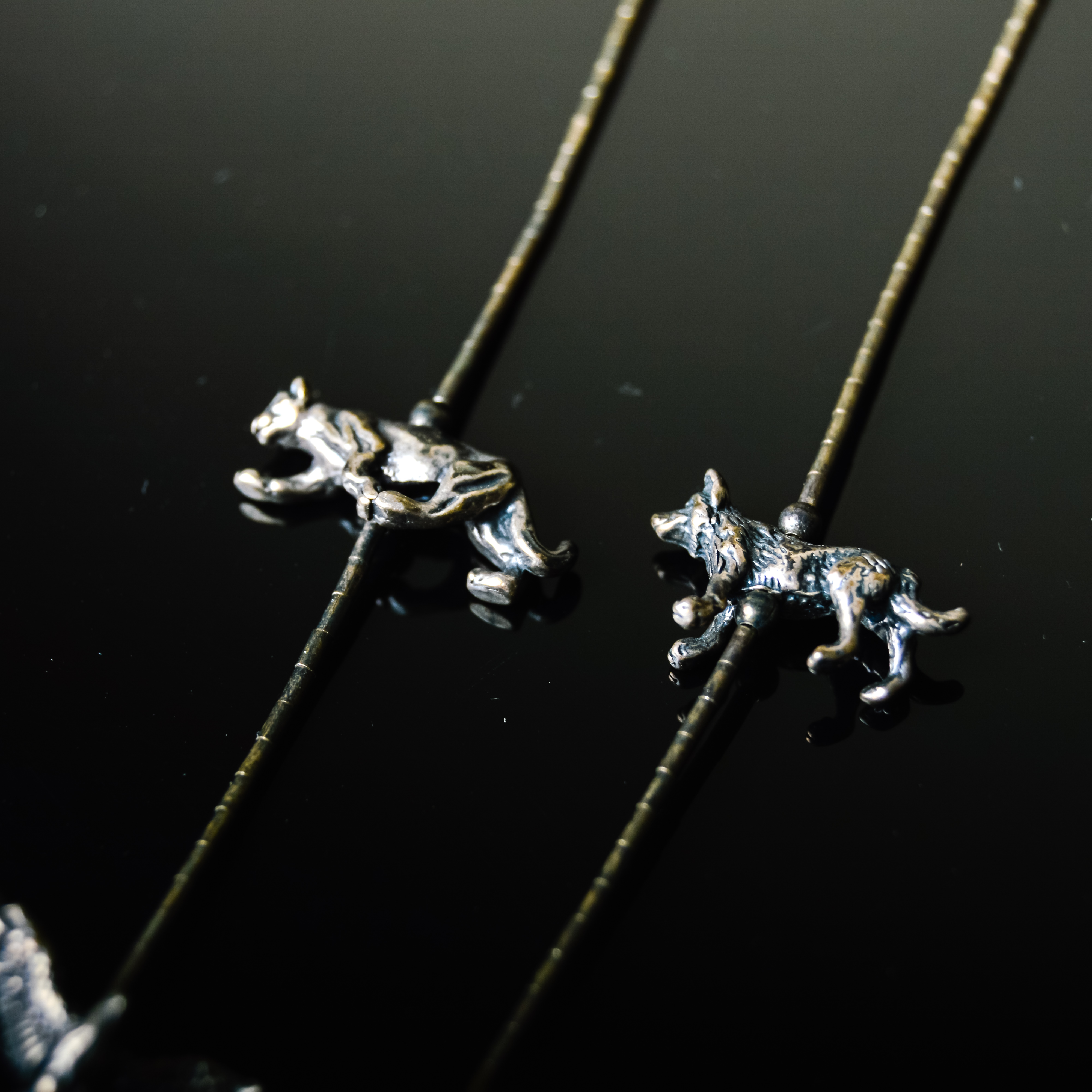 Sterling Silver Animal Necklace and Ring