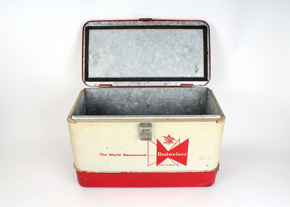 Vintage Metal Budweiser Cooler