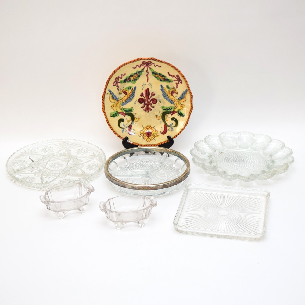 Glass and Porcelain Serving Ware