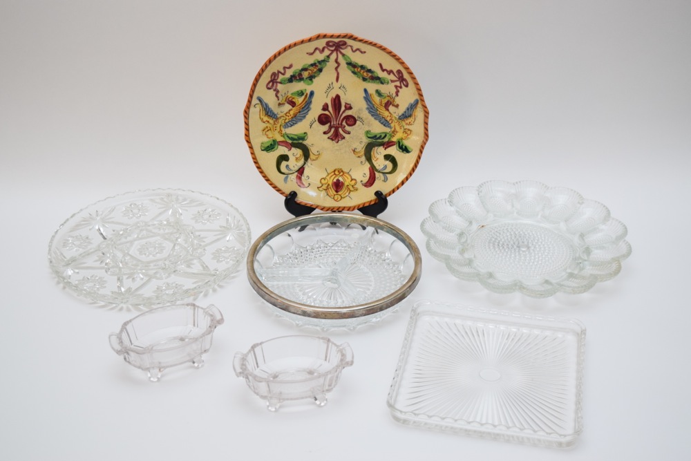 Glass and Porcelain Serving Ware