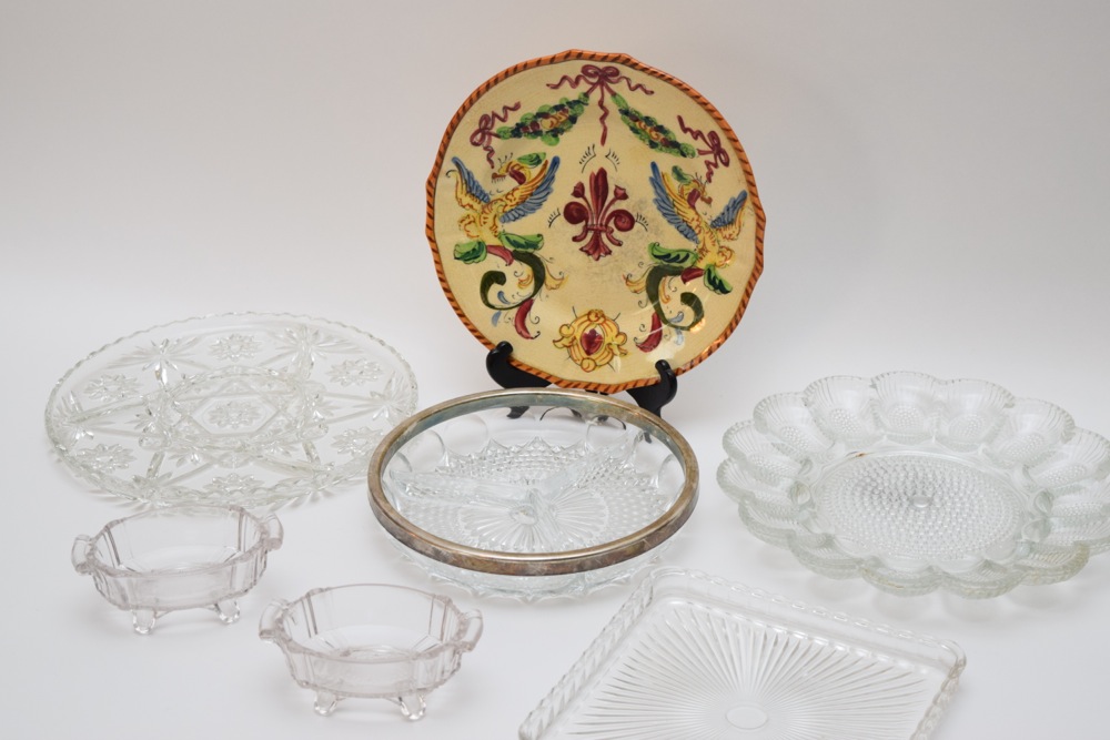 Glass and Porcelain Serving Ware