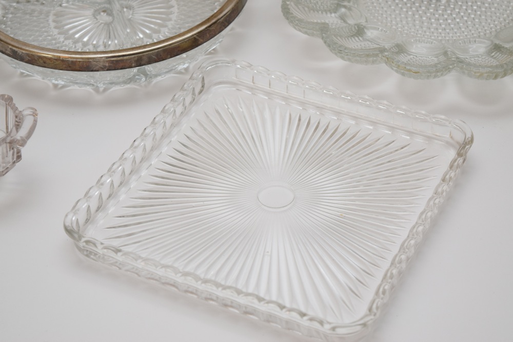 Glass and Porcelain Serving Ware