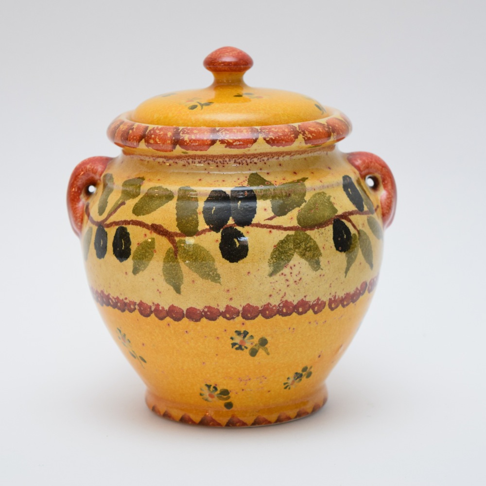 Made in Italy for Williams-Sonoma Pottery Canister