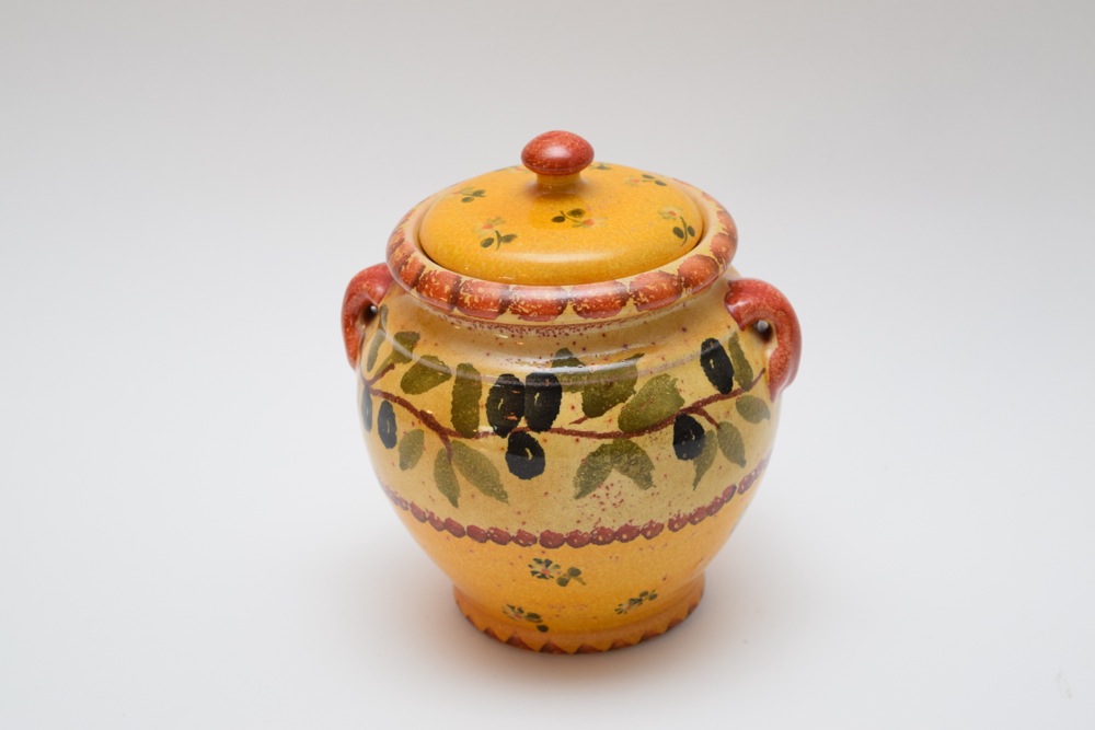 Made in Italy for Williams-Sonoma Pottery Canister