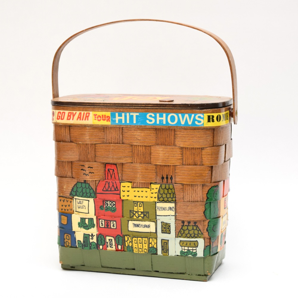 Mid-Century Lexington, Kentucky Caro-Nan Basket Handbag