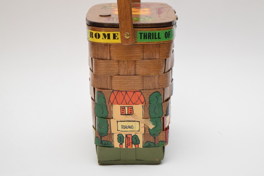 Mid-Century Lexington, Kentucky Caro-Nan Basket Handbag