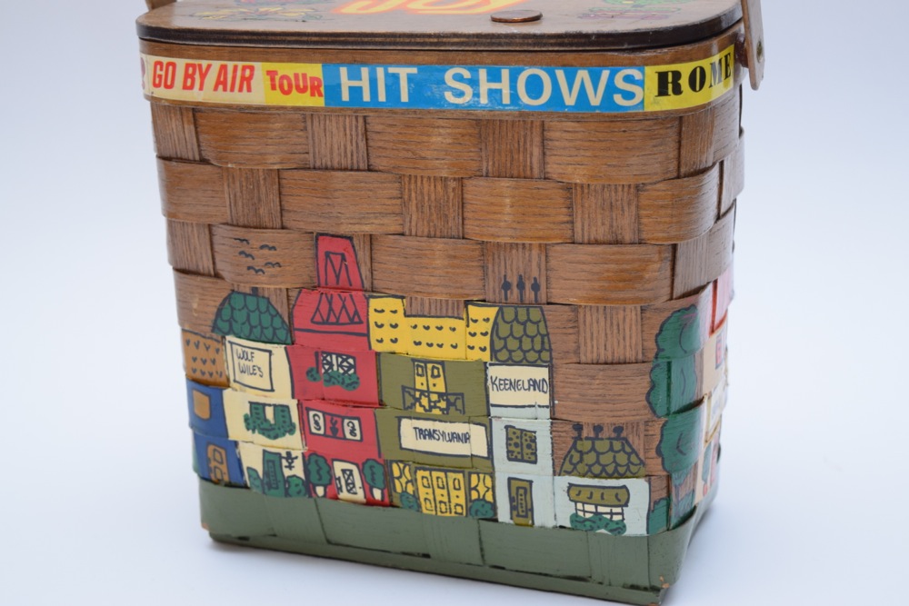 Mid-Century Lexington, Kentucky Caro-Nan Basket Handbag