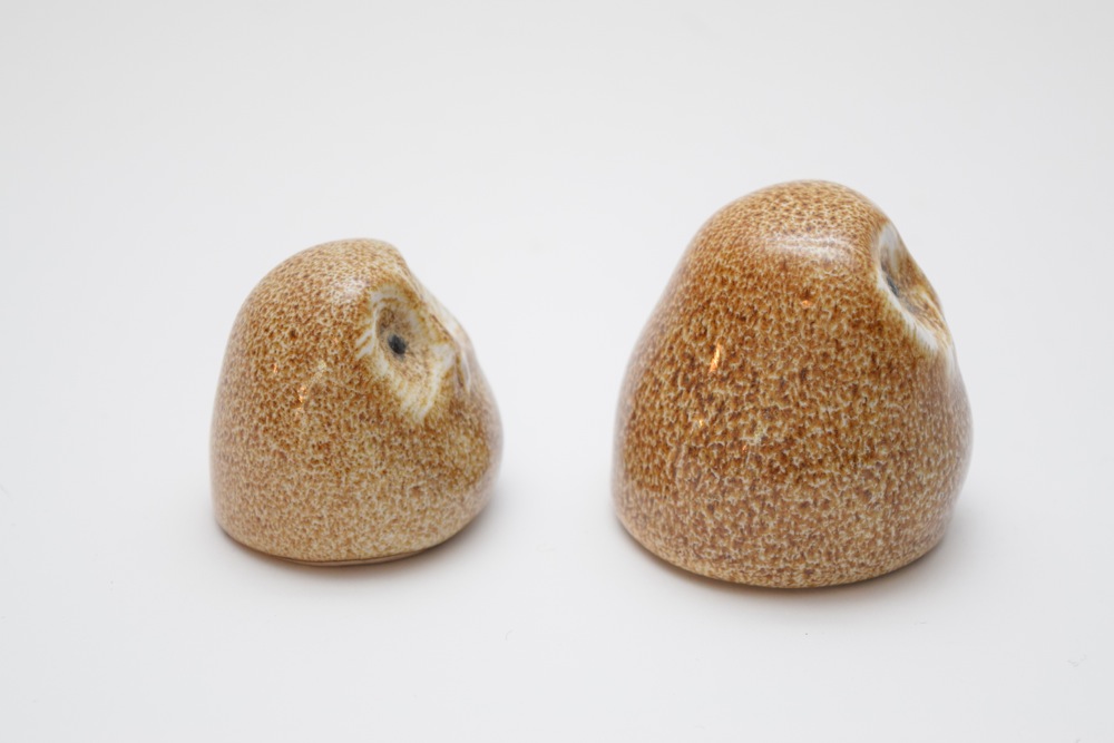 Pair of Mid Century Pigeon Forge Pottery Owls