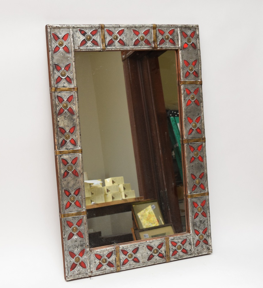 Moroccan Style Metal Work Framed Wall Mirror