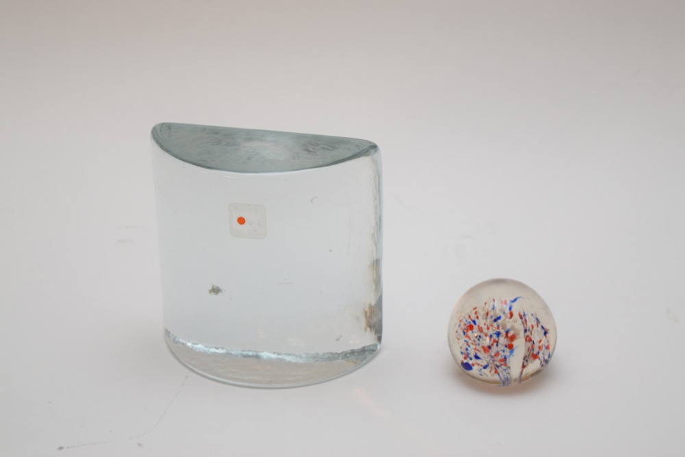 Murano Glass and Blenko Glass Paperweight