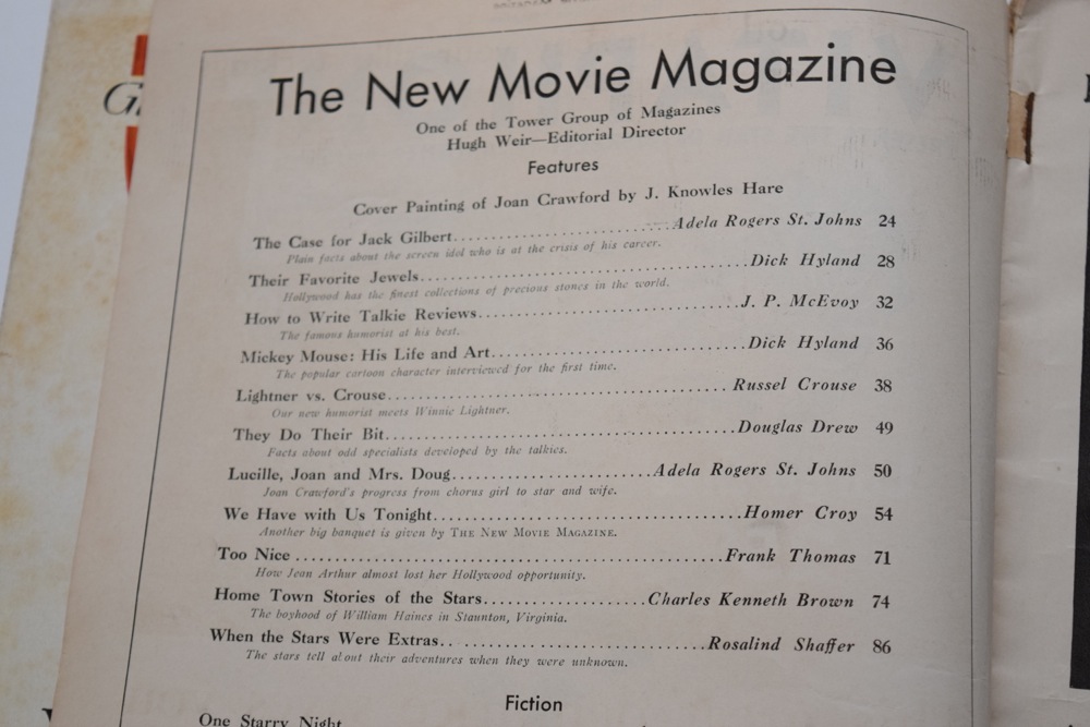 Three 1930s Movie Magazines