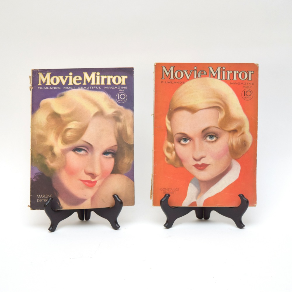 Pair of 1930s Movie Mirror Magazines