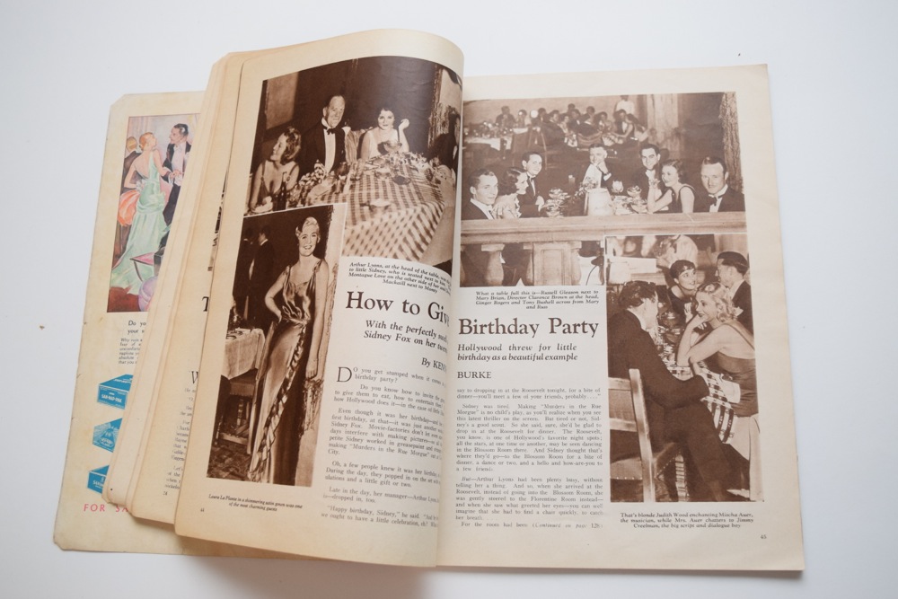 Pair of 1930s Movie Mirror Magazines