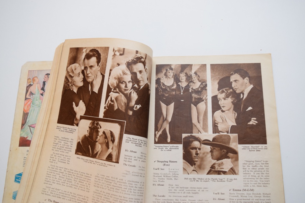 Pair of 1930s Movie Mirror Magazines