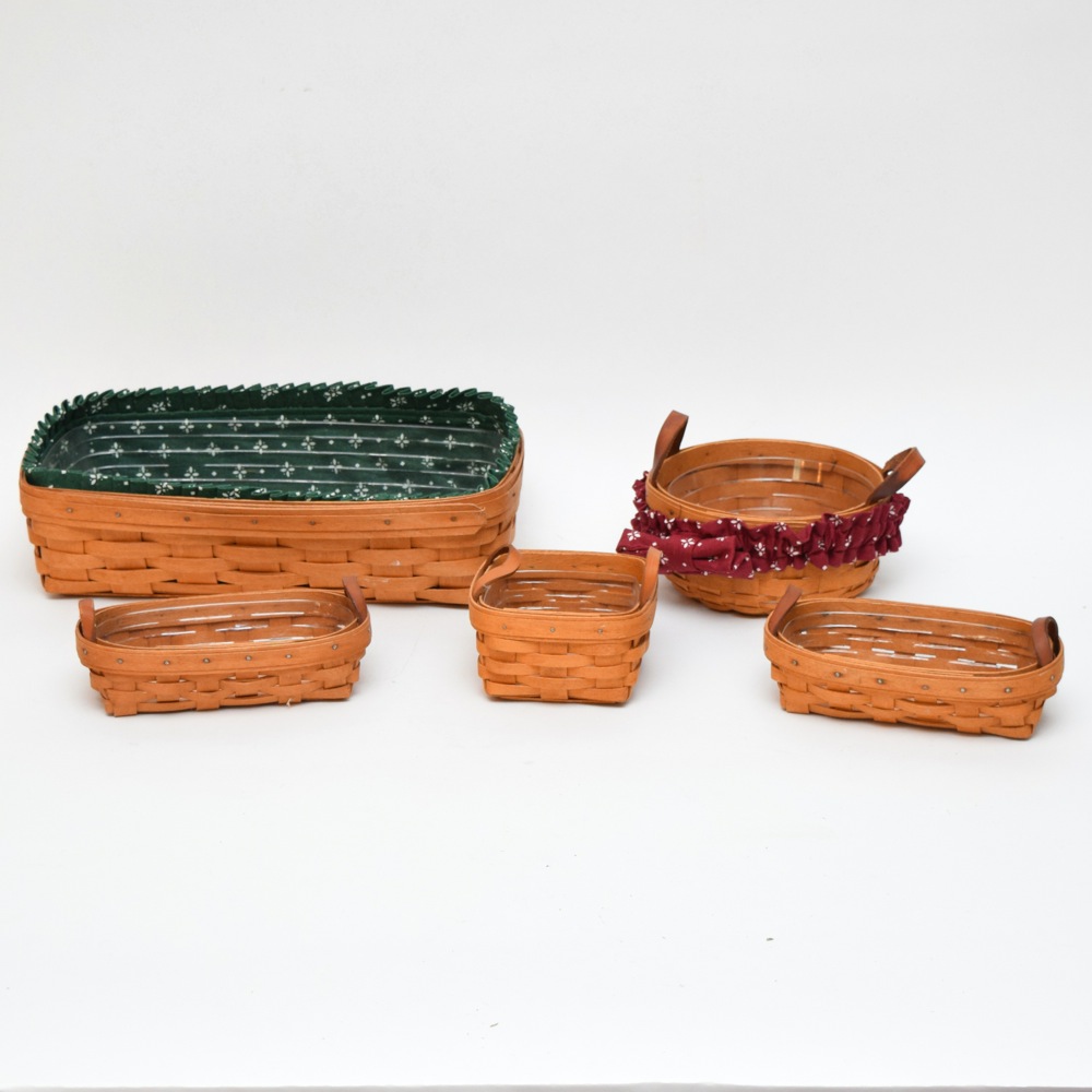 Five Longaberger Baskets