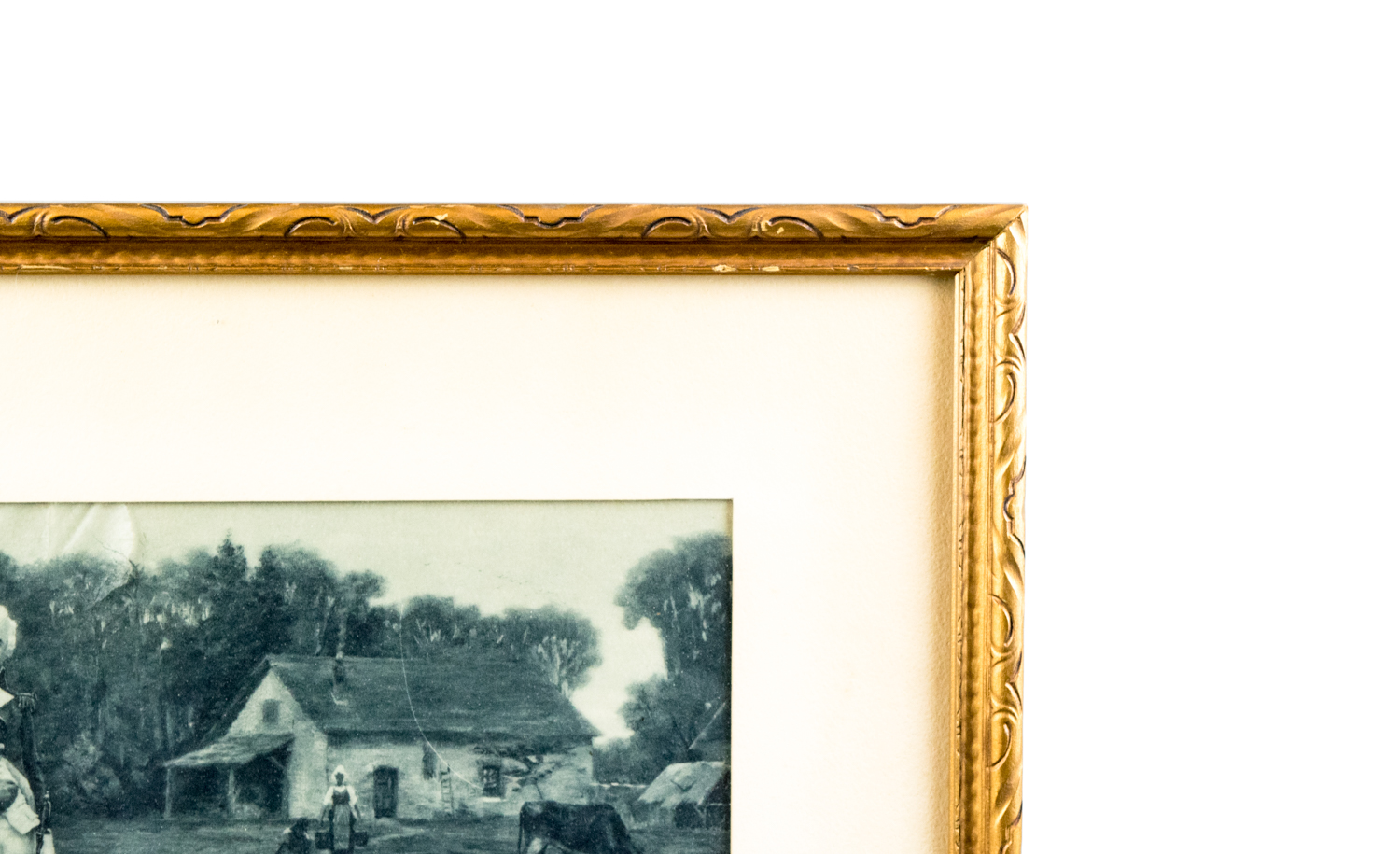 Louis Édouard Fournier "Washington & His Mother" Lithograph