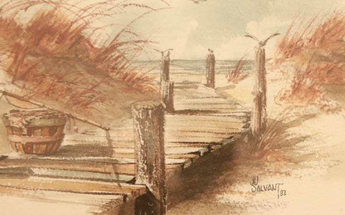 Original Signed Watercolor by Joan Usner Salvant