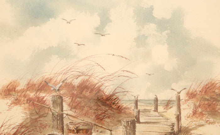 Original Signed Watercolor by Joan Usner Salvant