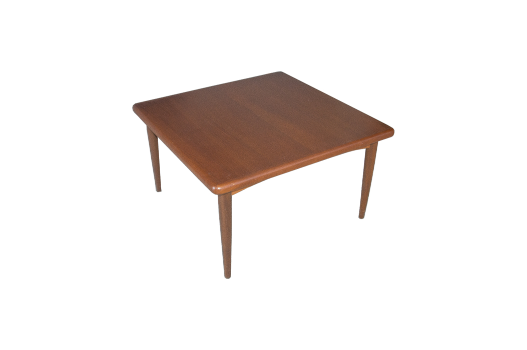 Square Teak Danish Modern Coffee Table