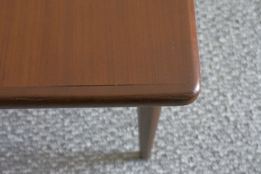 Square Teak Danish Modern Coffee Table