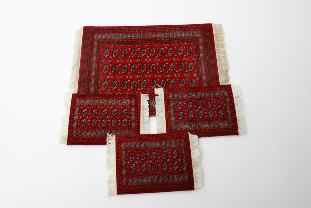 Oil Wick Coffee Pot, Camel Trinket Boxes, and Novelty Rug Coasters