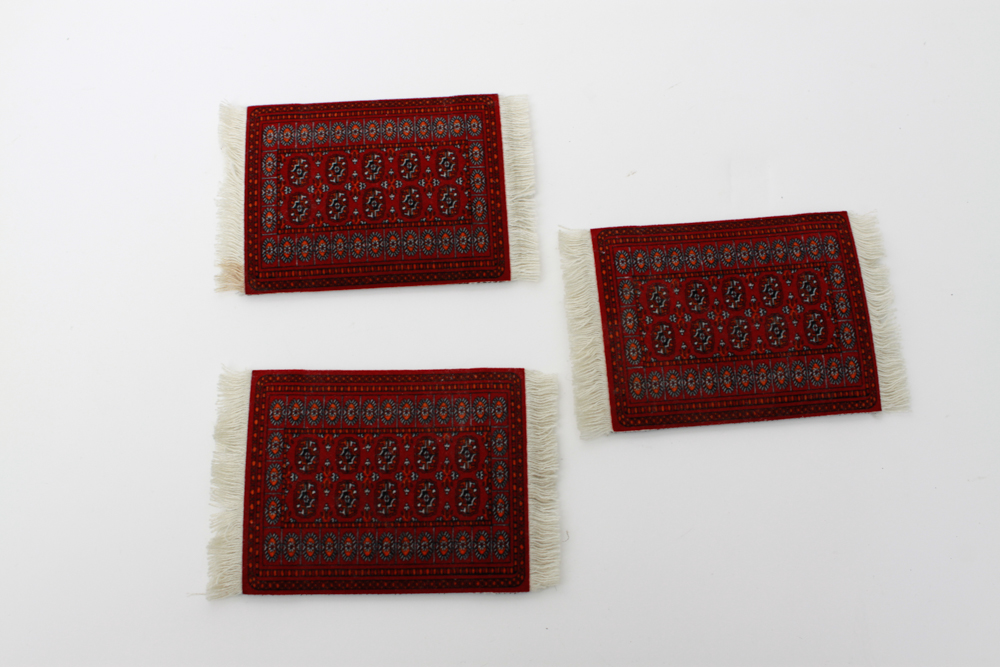 Oil Wick Coffee Pot, Camel Trinket Boxes, and Novelty Rug Coasters