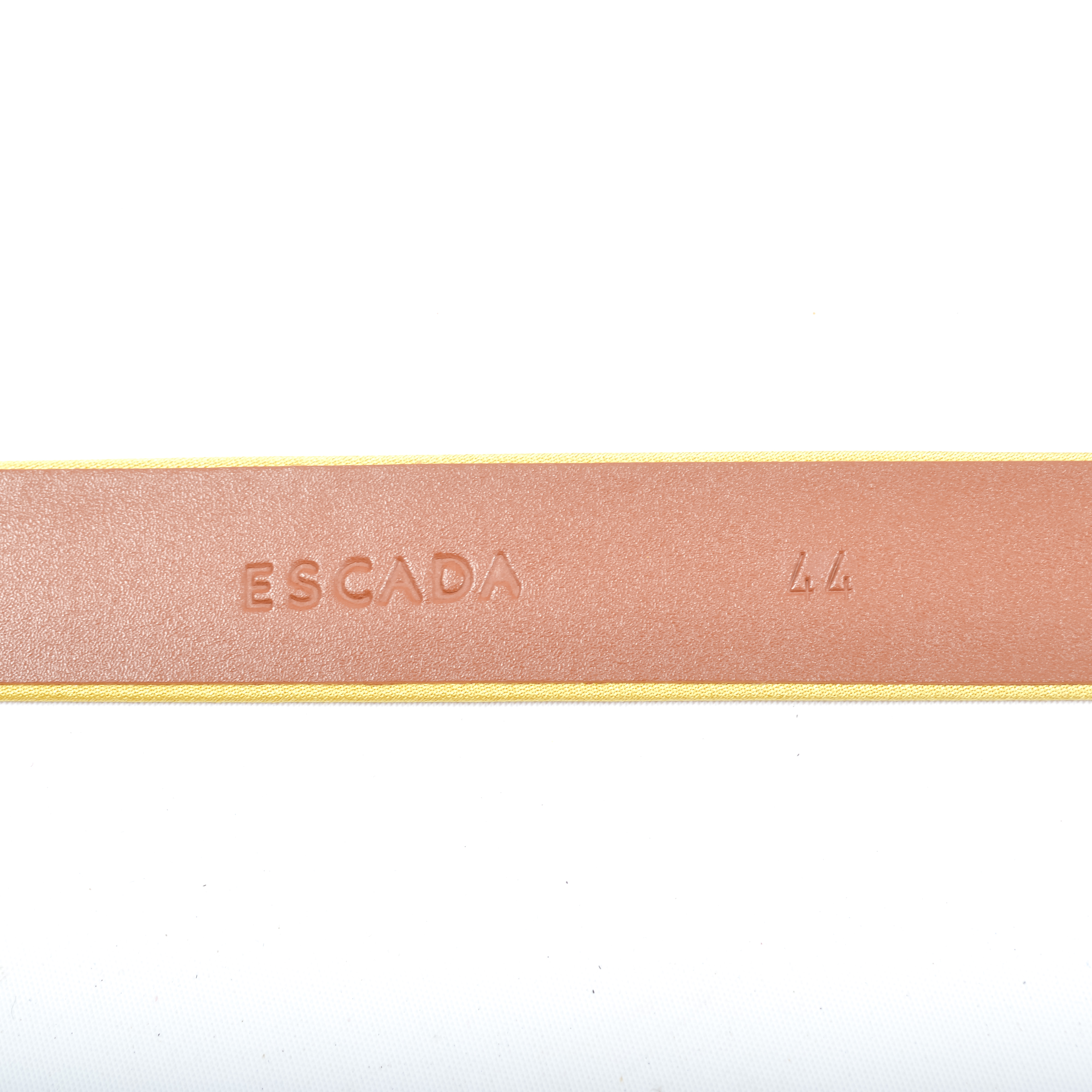 Escada Yellow Silk Belted Blazer