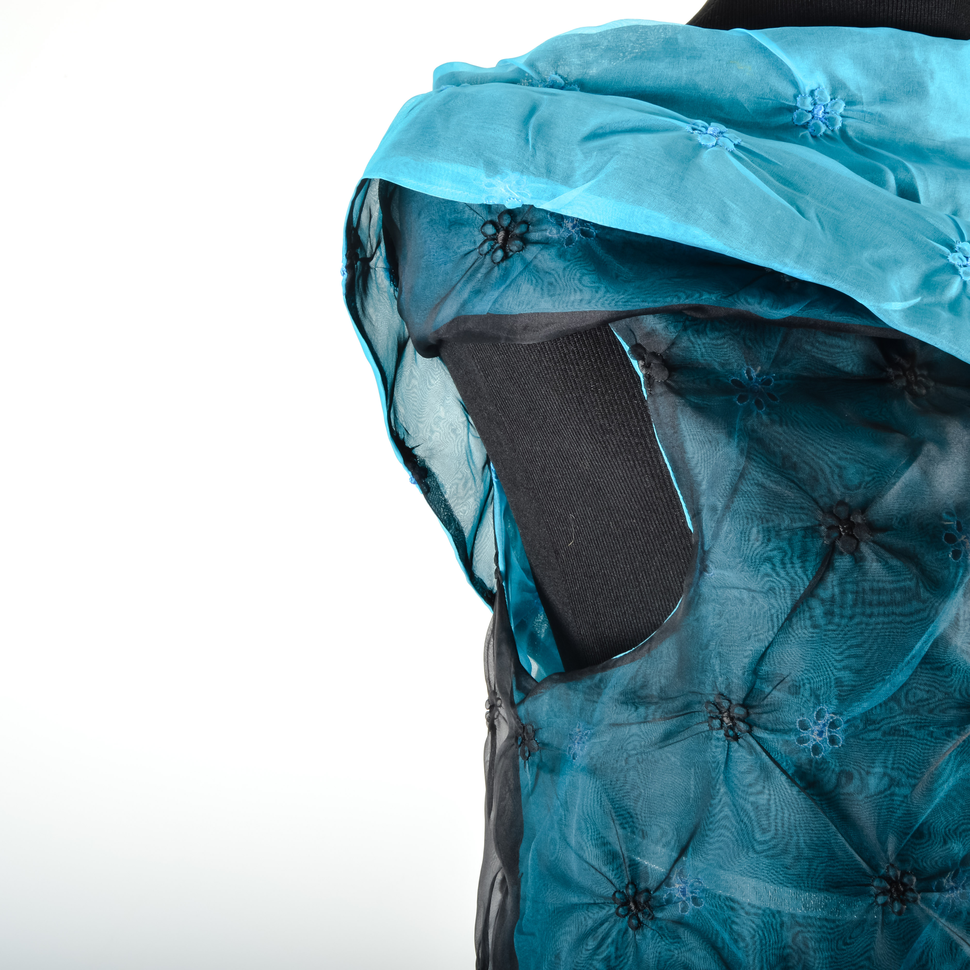 Women's Teal Two-Piece Evening Dress