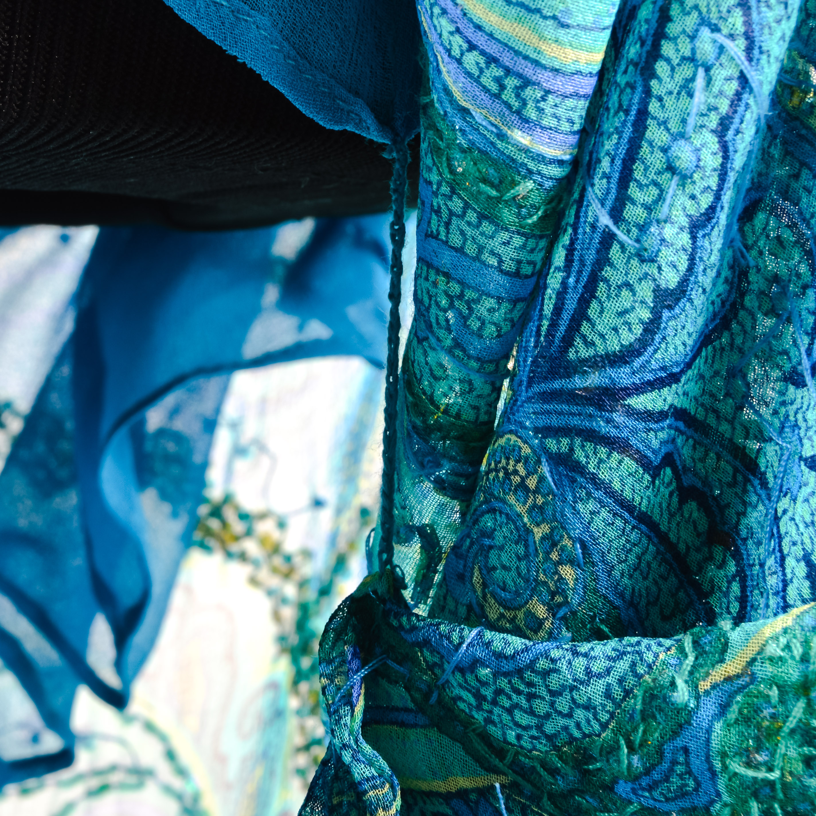 Women's Teal Two-Piece Evening Dress