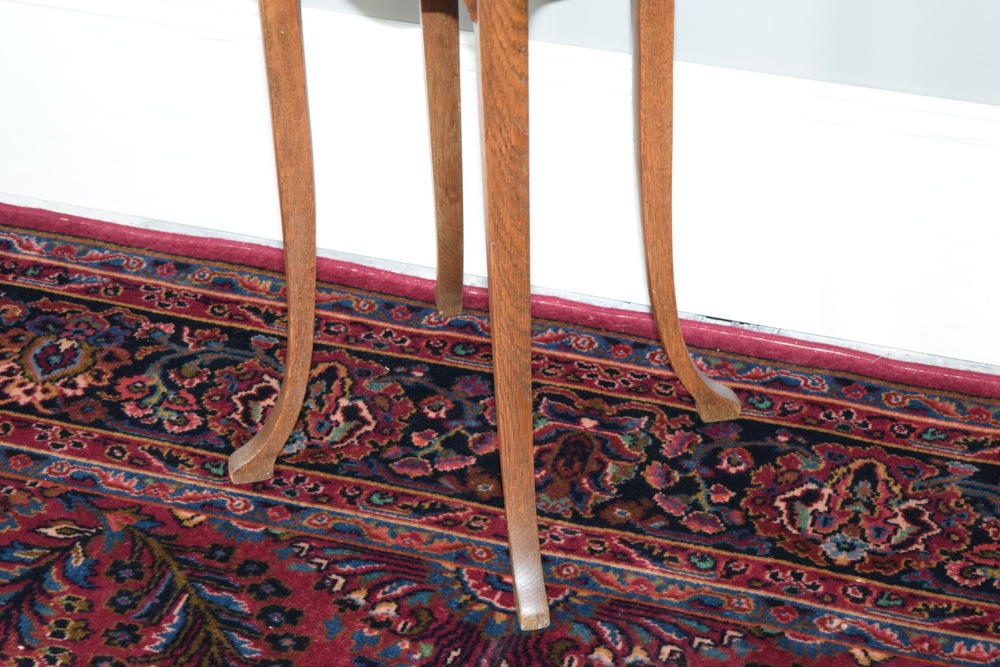 Victorian Tiger Oak Plant Stand