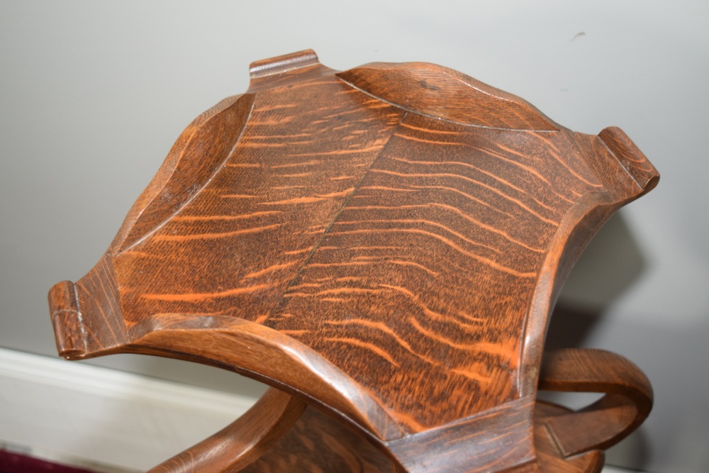 Victorian Tiger Oak Plant Stand