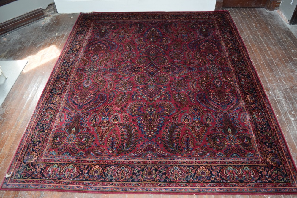 Large Vintage Karastan Sarouk Wool Area Rug