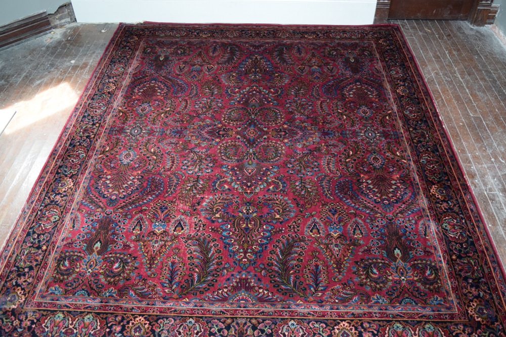 Large Vintage Karastan Sarouk Wool Area Rug