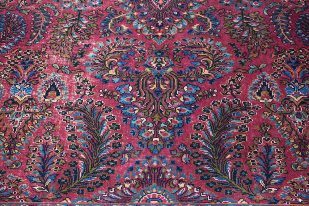 Large Vintage Karastan Sarouk Wool Area Rug