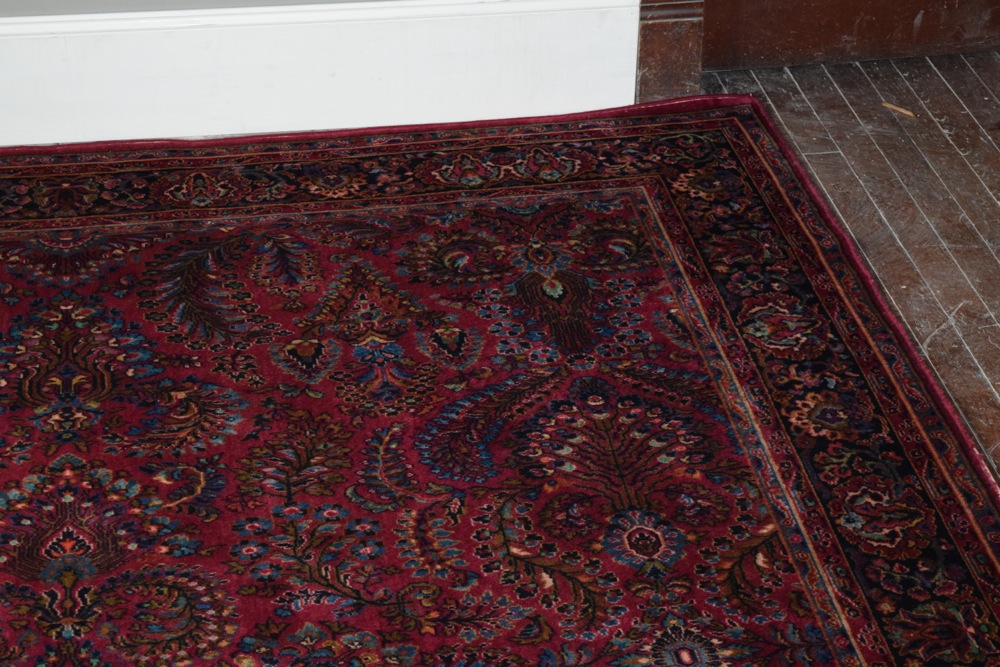 Large Vintage Karastan Sarouk Wool Area Rug