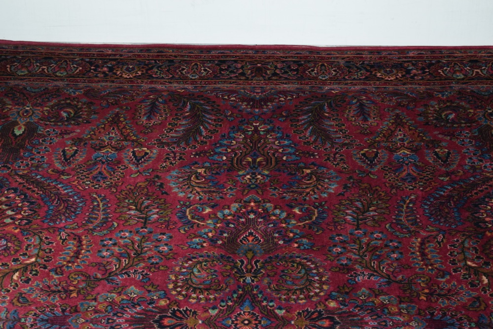 Large Vintage Karastan Sarouk Wool Area Rug