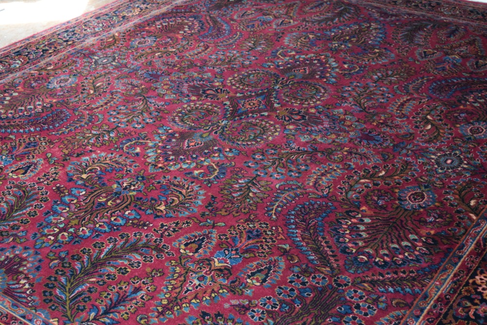 Large Vintage Karastan Sarouk Wool Area Rug
