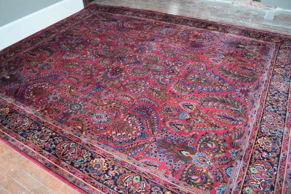 Large Vintage Karastan Sarouk Wool Area Rug
