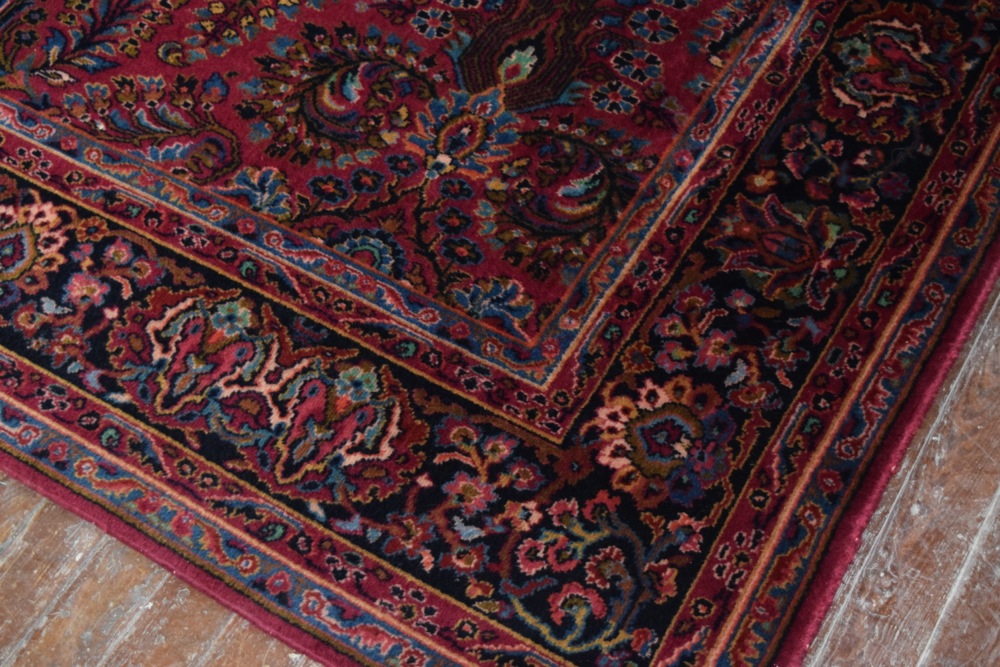 Large Vintage Karastan Sarouk Wool Area Rug