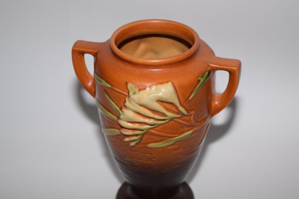 Vintage Roseville Freesia Amphora Vase