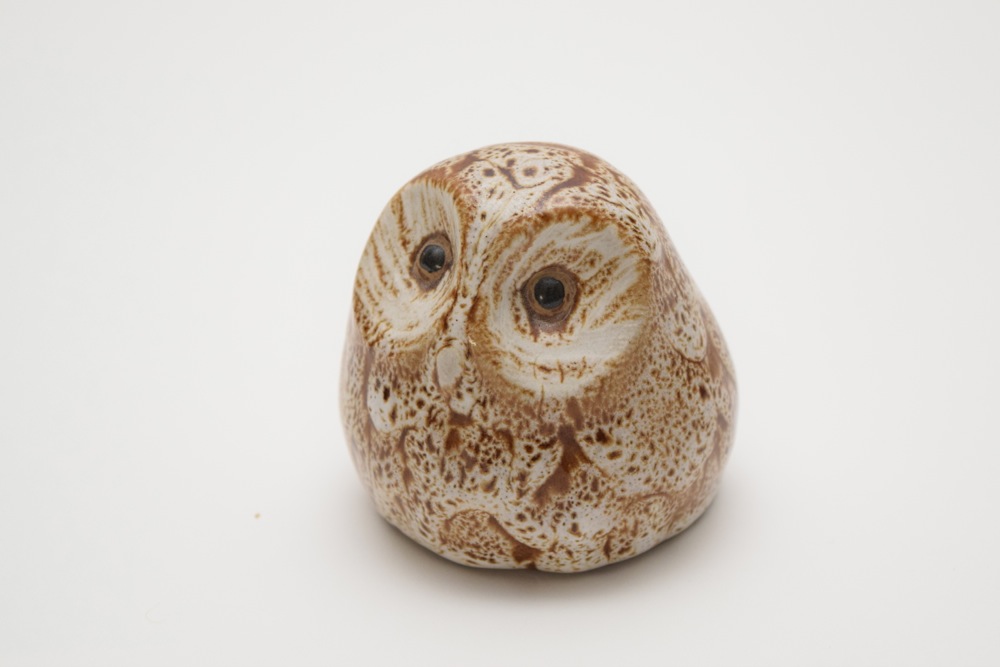Mid Century Pigeon Forge Pottery Owl Figurine