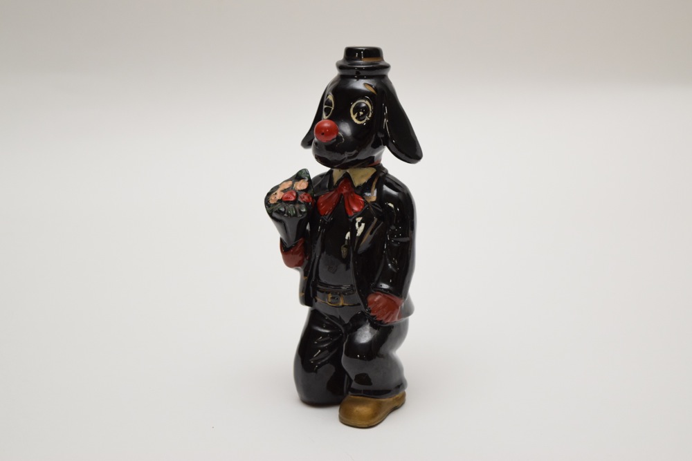 Vintage Black Dog Proposing Decanter